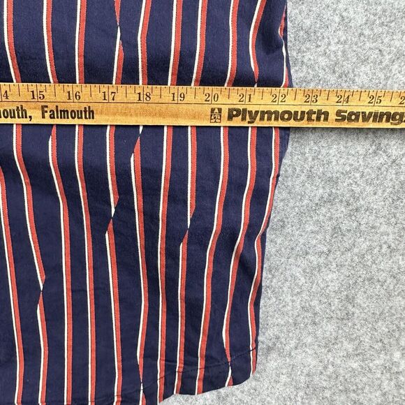 Hanna Andersson Dress Womens L Blue Stripe Shift Stretch Cap Sleeves Pockets - Picture 11 of 15